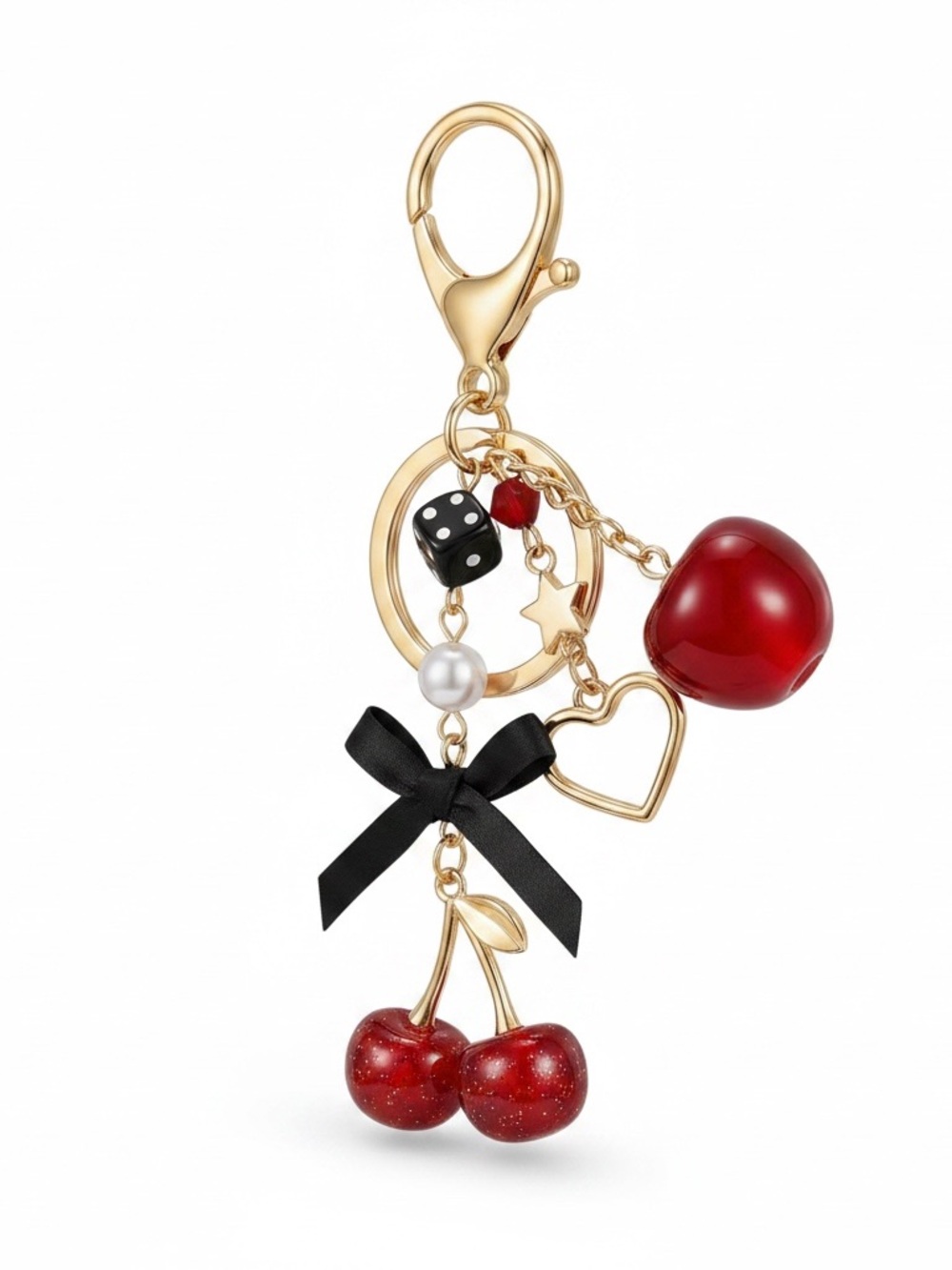 Y2K🍒Cherry Bomb Bag Charm/Key Chain - Picture 4 of 6